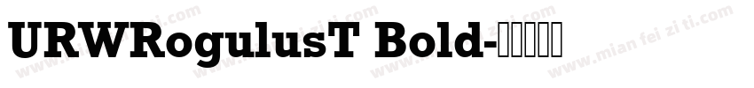URWRogulusT Bold字体转换